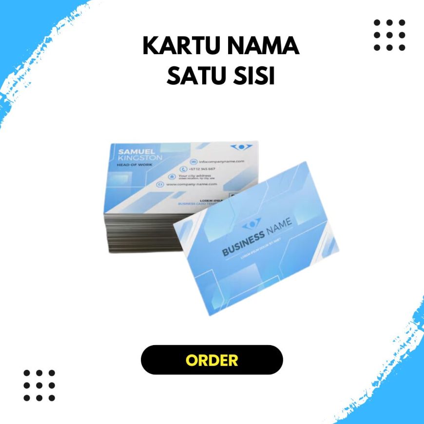Kartu Nama 1 sisi