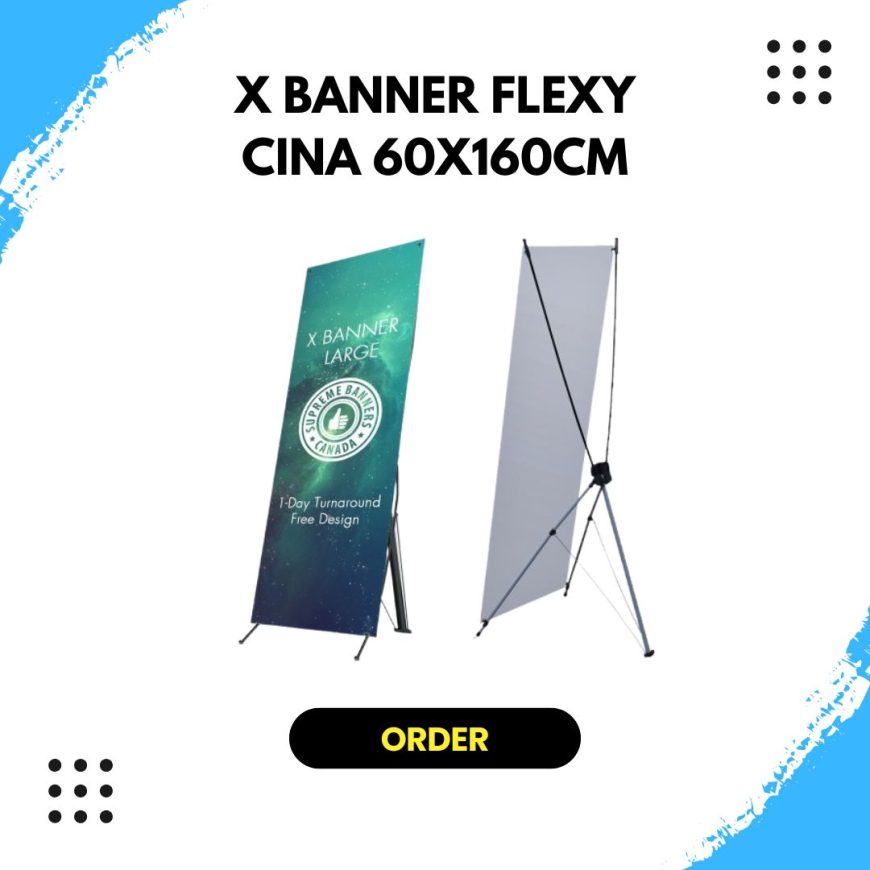 X Banner Flexy Cina 60x160cm
