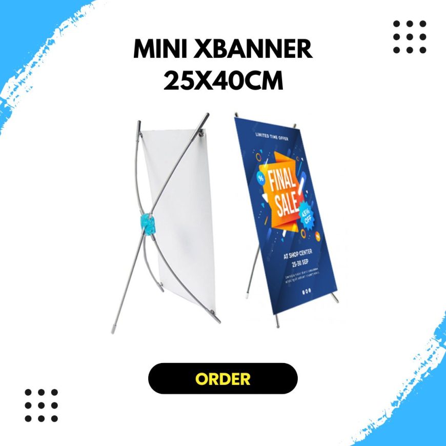 Mini Xbanner 25x40cm