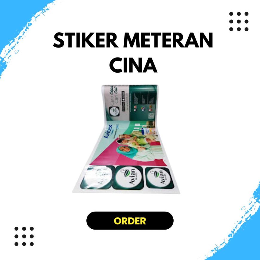 Stiker Meteran Cina